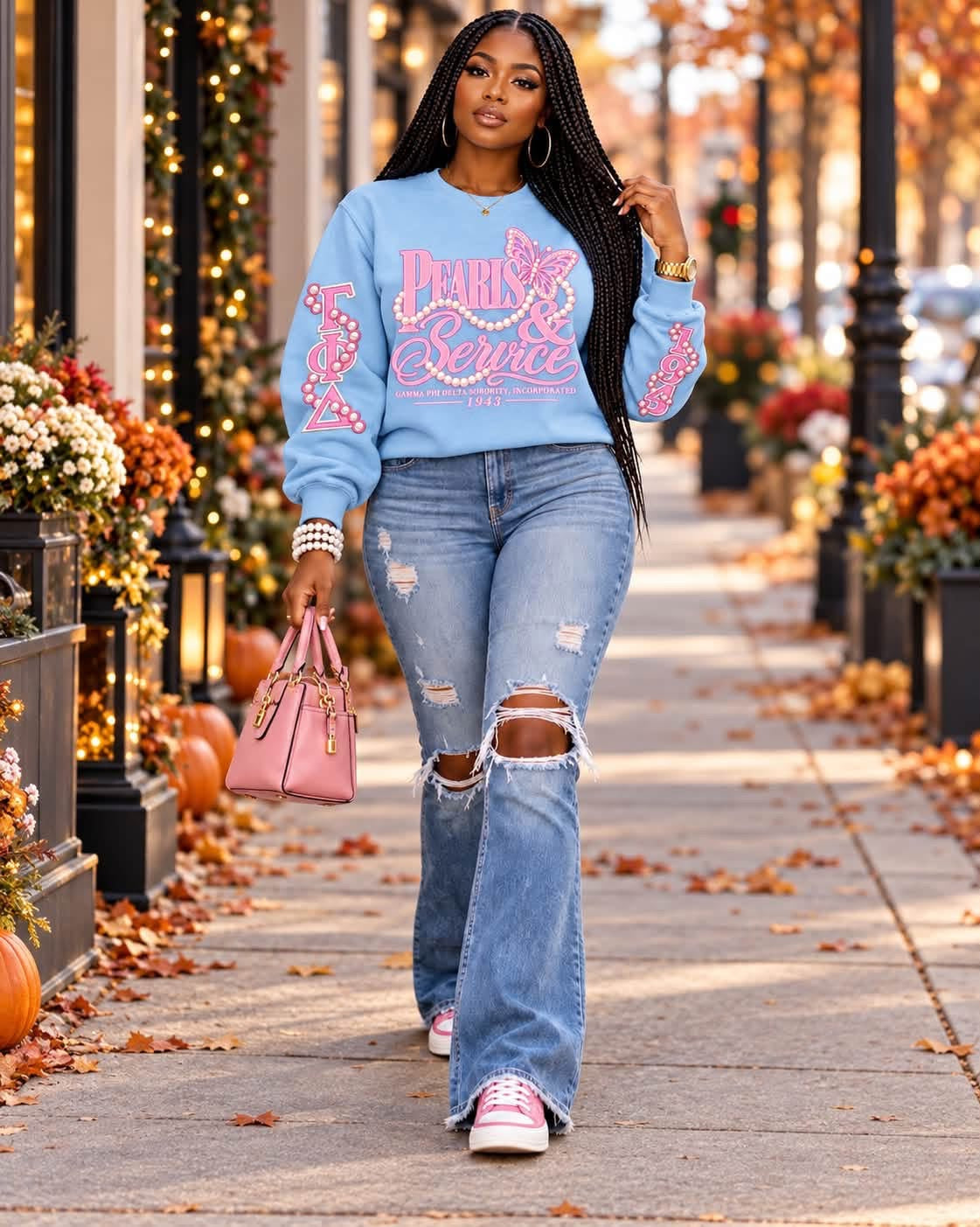Pearls and Service Sweatshirt